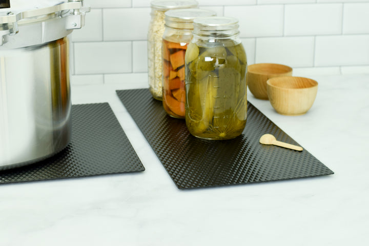 Insulated Countertop Protector Mats / Metal Trivets - Matte Black