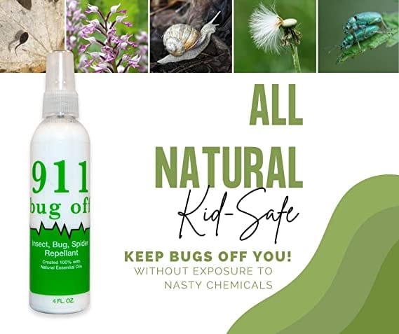 911 Relief 911 Bug Off Spray - Essential Oil Insect Repellent Spray