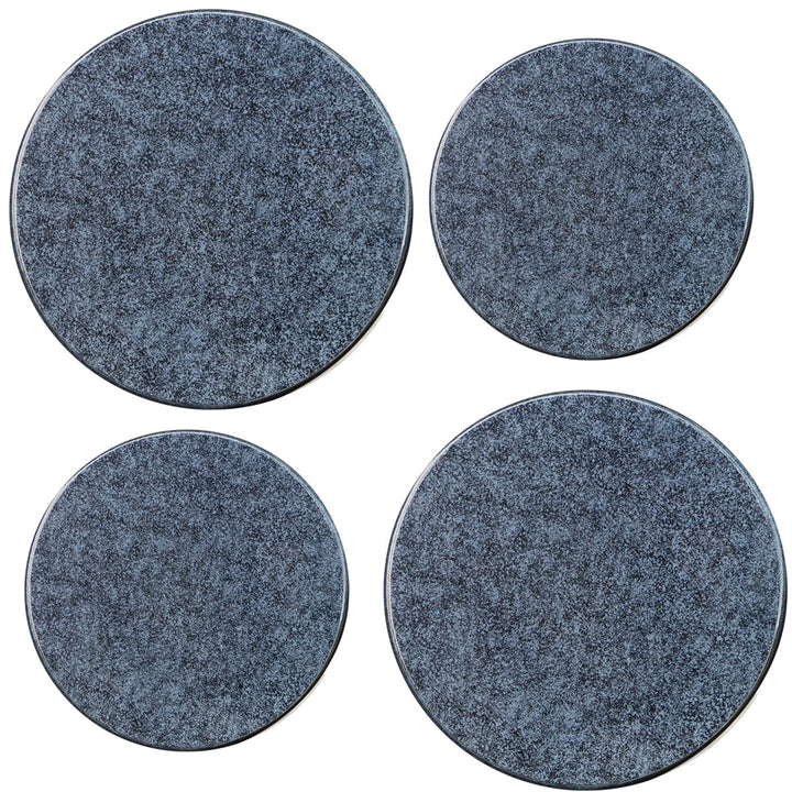 Black Granite Round Burner Cover Set by Reston Lloyd