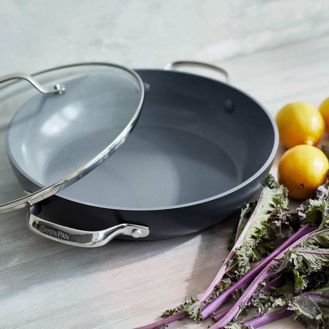 Valencia Pro Sauteuse Pan & Lid by GreenPan