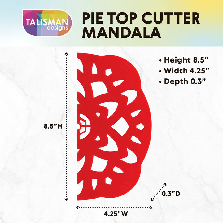 Pie Top Dough Cutter Mandala Design by Talisman