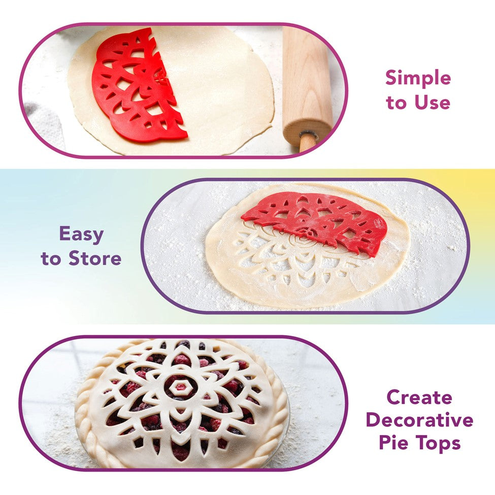 Pie Top Dough Cutter Mandala Design by Talisman