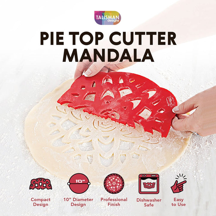 Pie Top Dough Cutter Mandala Design by Talisman