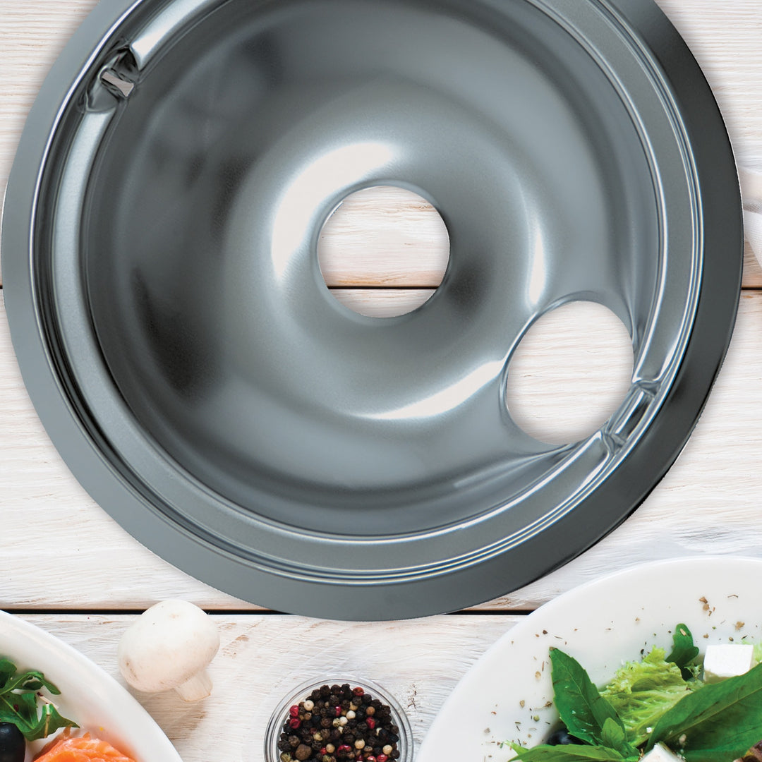 Chrome Style A Drip Pan Set by Range Kleen