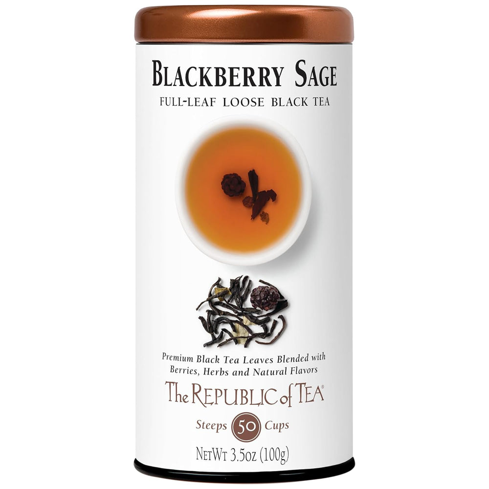 Blackberry Sage Full-Leaf Loose Black Tea by The Republic of Tea