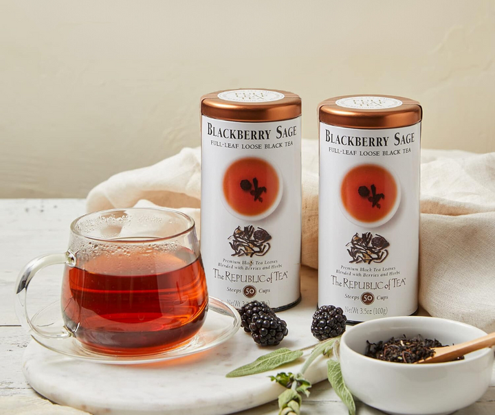 Blackberry Sage Full-Leaf Loose Black Tea by The Republic of Tea