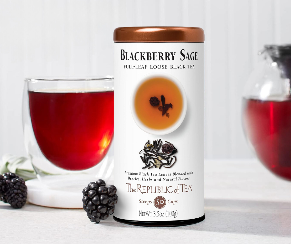 Blackberry Sage Full-Leaf Loose Black Tea by The Republic of Tea