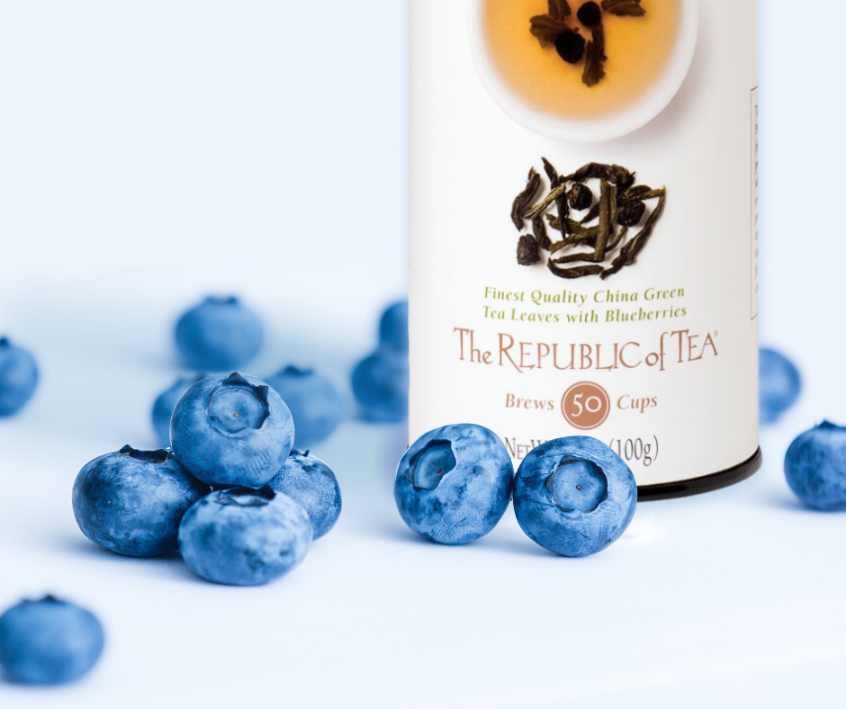 Blueberry Green Full-Leaf Loose Tea by The Republic of Tea