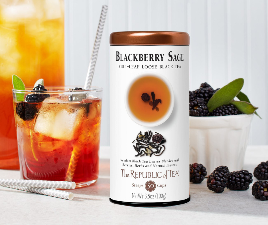 Blackberry Sage Full-Leaf Loose Black Tea by The Republic of Tea