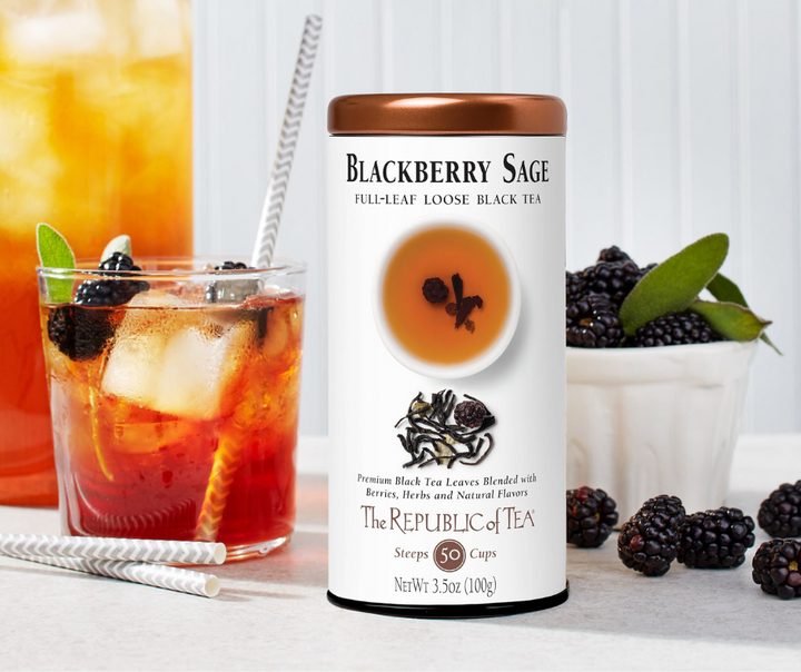 Blackberry Sage Full-Leaf Loose Black Tea by The Republic of Tea