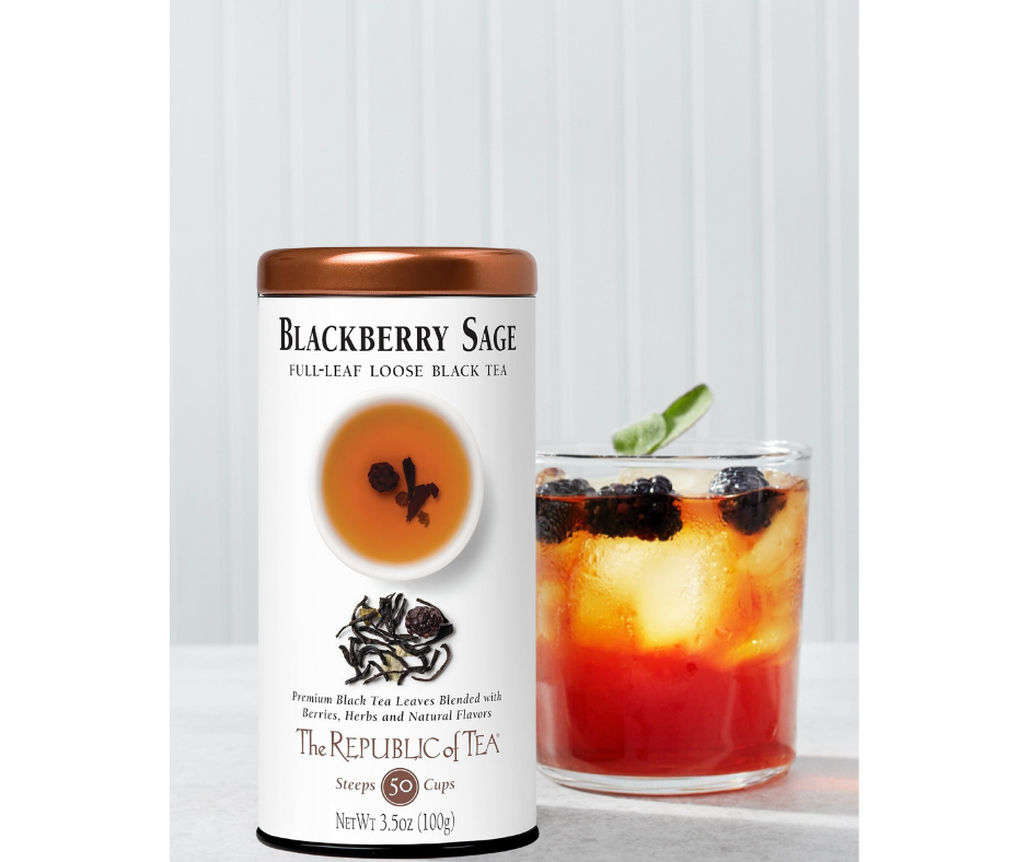 Blackberry Sage Full-Leaf Loose Black Tea by The Republic of Tea