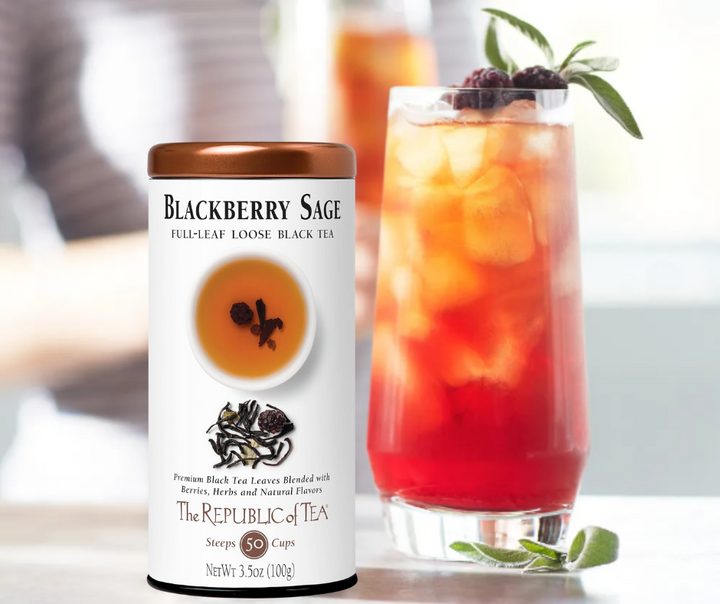 Blackberry Sage Full-Leaf Loose Black Tea by The Republic of Tea