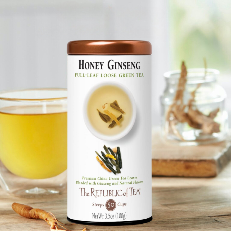 Honey Ginseng Full-Leaf Loose Green Tea by The Republic of Tea