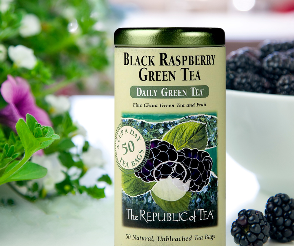 Black Raspberry Green Tea Bags by The Republic of Tea