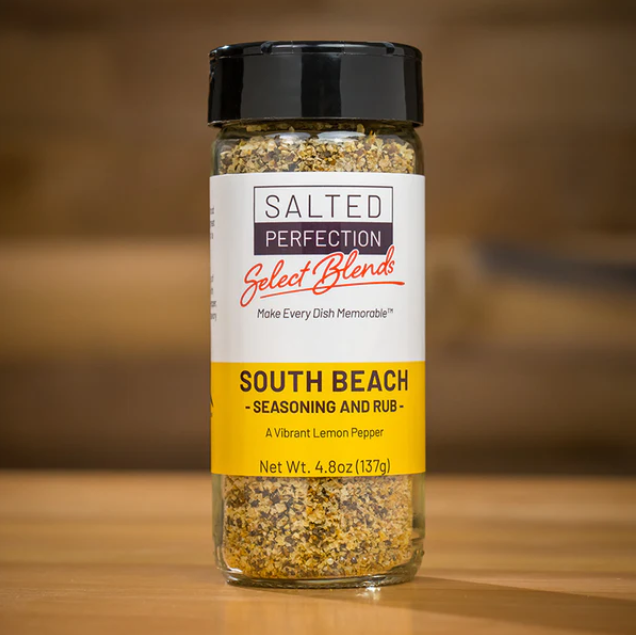 South Beach Lemon Pepper Seasoning Blend and Rub by Salted Perfection