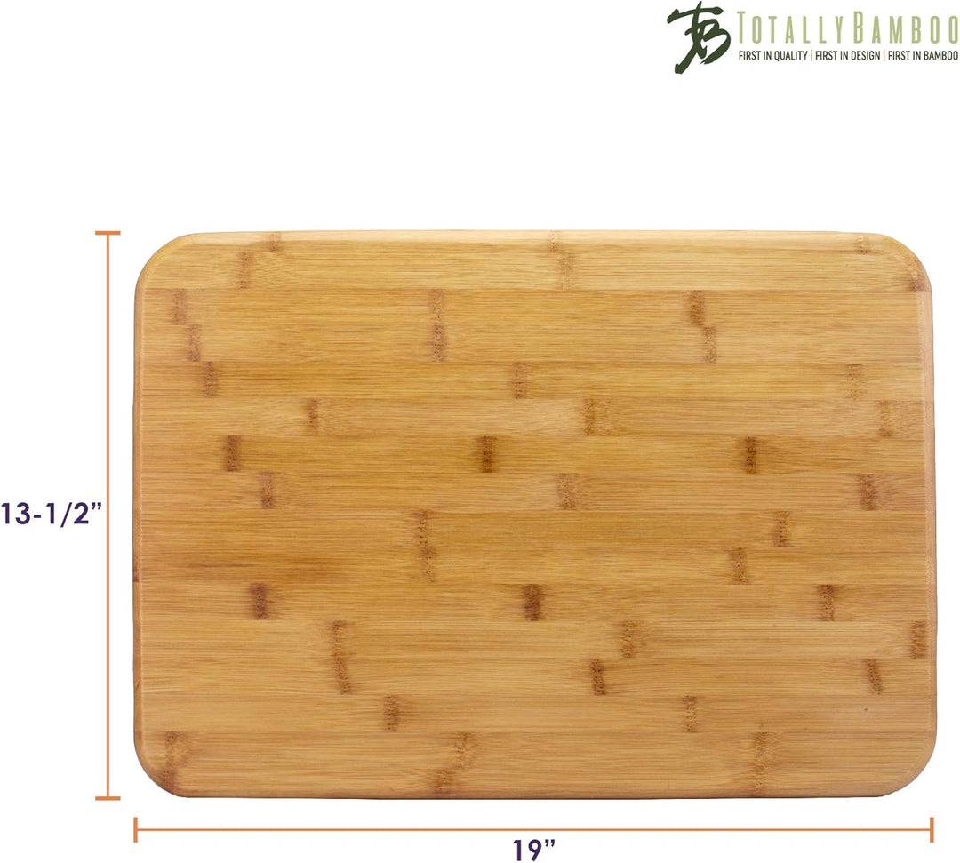 13.5 x 19 Inch cutting board - bamboo - extra large bamboo serving board