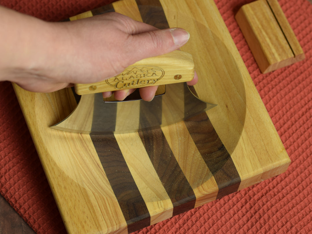 Ulu with bowl set