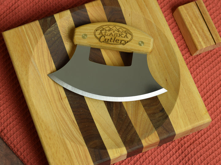 Alaskan Ulu with bowl gift set