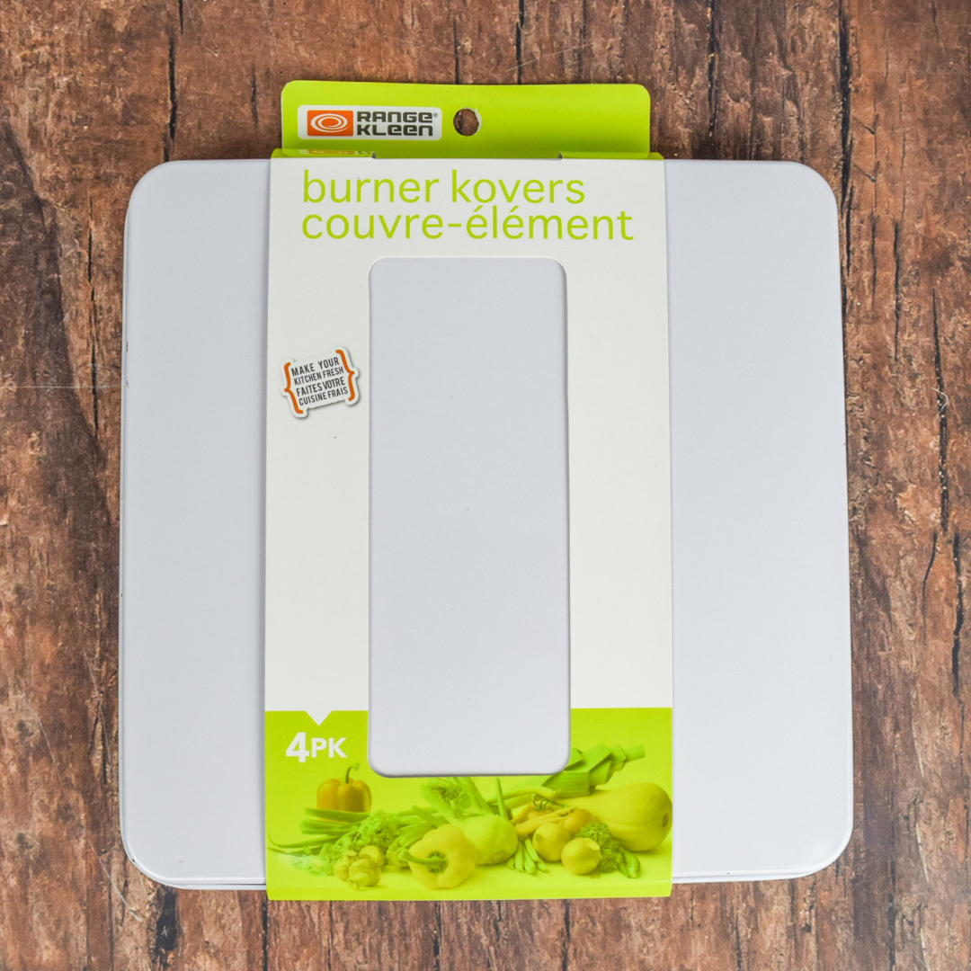 Square White Burner Kover