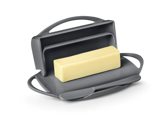 Butterie Butter Keeper Dish with Flip Lid and Butter Spreader