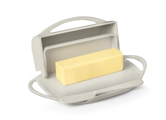 Butterie Butter Keeper Dish with Flip Lid and Butter Spreader