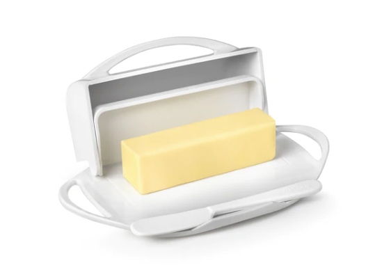 Butterie Butter Keeper Dish with Flip Lid and Butter Spreader