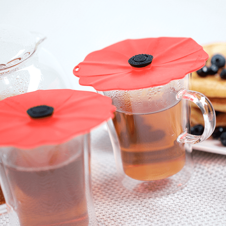 Charles Viancin Charles Viancin Poppy Drink Covers - 4 inch - Set of 2