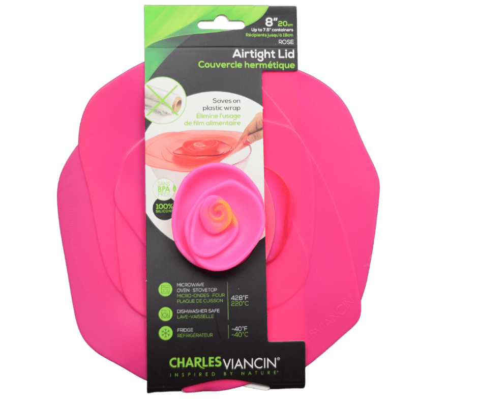 Charles Viancin Charles Viancin Rose Silicone Lids for Food Storage and Cooking