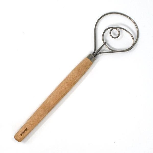 Norpro 12'' Danish Dough Whisk for making pastries and sourdough bread