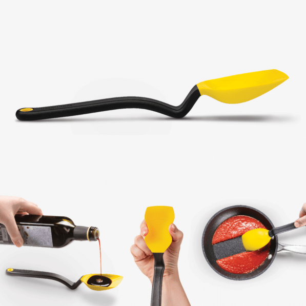 DreamFarm DreamFarm Supoon - Scrape, Stir, and Measure Silicone Spoon Yellow