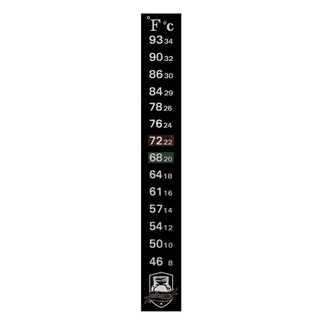 Fermentaholics Fermentaholics Wide Range Adhesive Temperature Strip for Kombucha