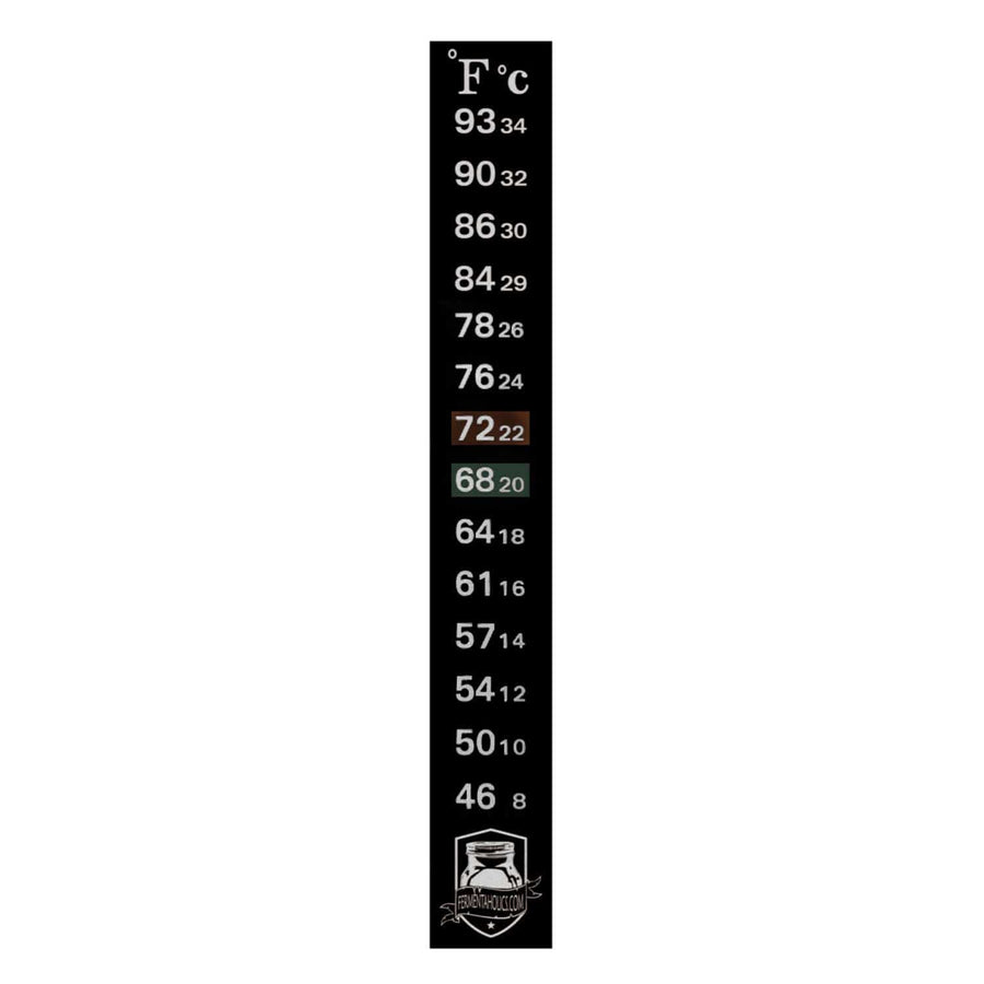 Fermentaholics Fermentaholics Wide Range Adhesive Temperature Strip for Kombucha