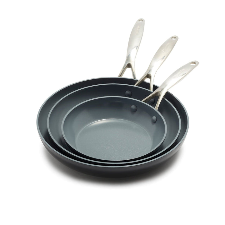 Greenpan GreenPan Valencia Pro 3 Piece Frying Pan Set - 8", 9.5", and 11"