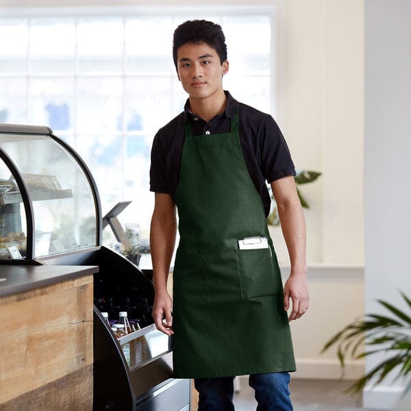 Kooi Housewares Bib Apron with 2 Pockets Hunter Green