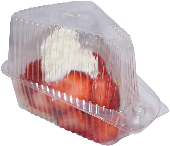 Kooi Housewares Single Slice Pie / Cake / Cheesecake Container (High Dome Lid) - 20 Pack