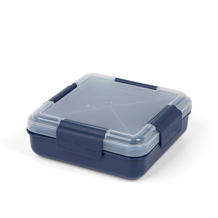 lockable bento box lunch container with snap lock lid