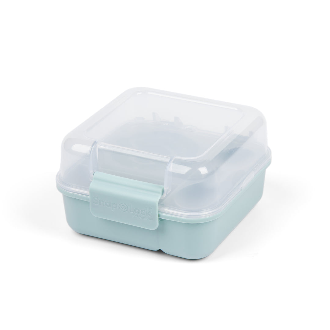 light blue lunch box container for food storage and easy meal prep