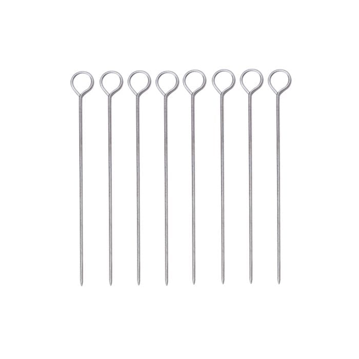 Norpro Norpro Stainless Steel Poultry Lacers and Lacing Cord -  Set of 8 Pins