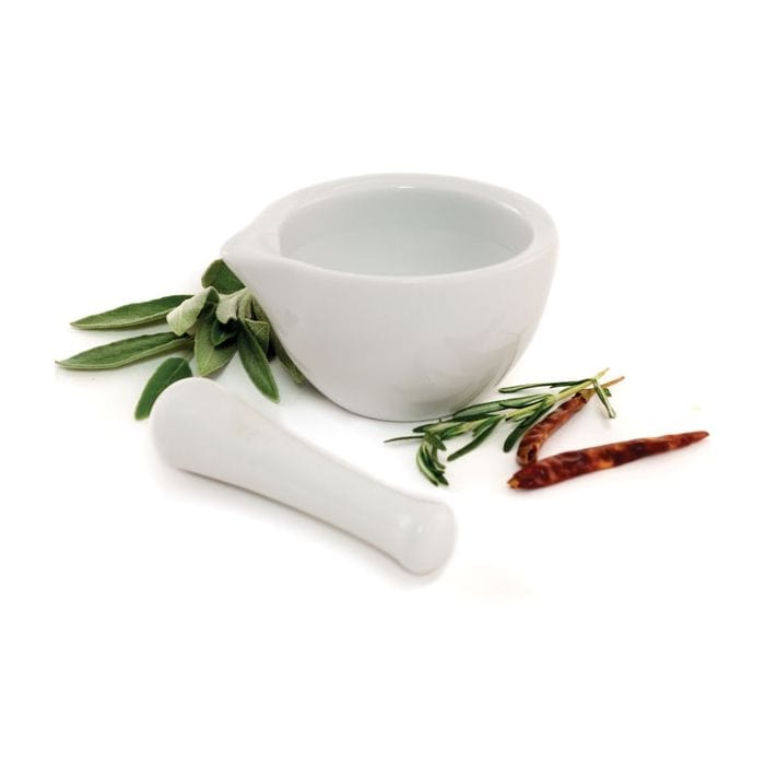 Norpro Norpro White Porcelain Mortar and Pestle 1.25 Cup Capacity