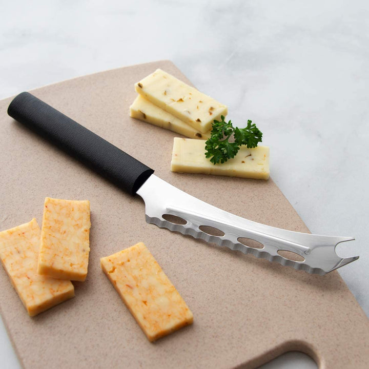 Rada Rada Cheese Knife - Stainless Steel Serrated Edge 9-5/8 Inches