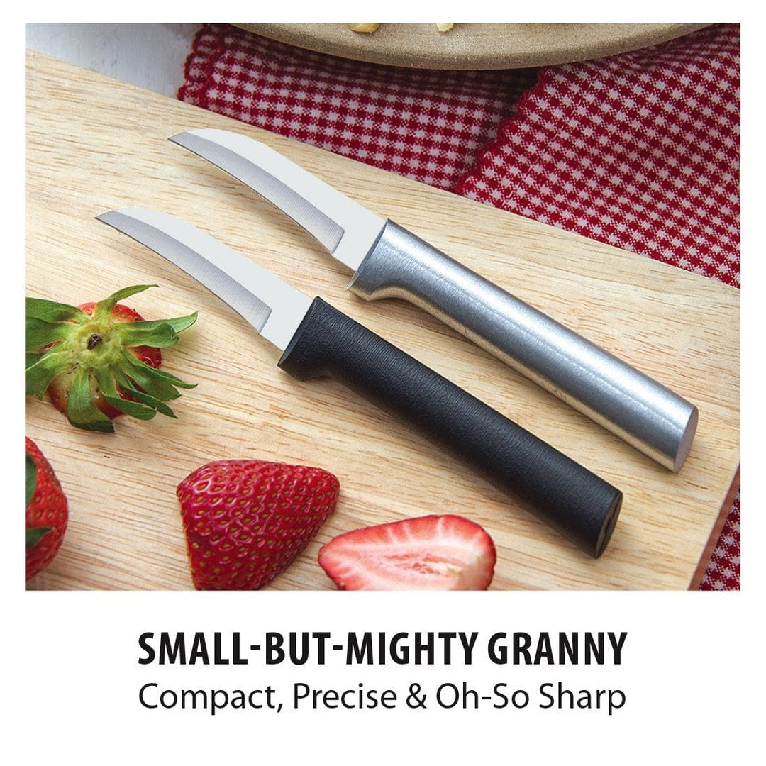 Rada Rada Cutlery Curved Granny Paring Knife - Silver or Black