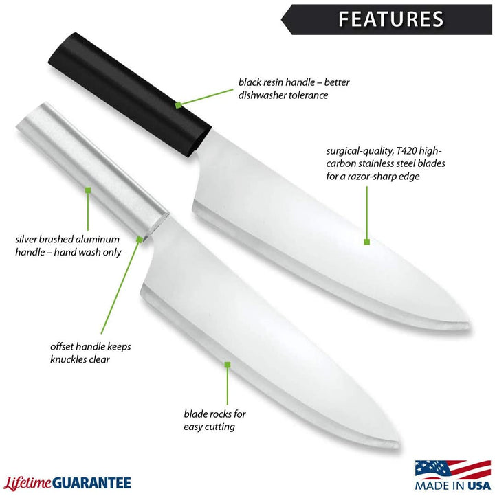 Rada Rada Cutlery - French Chef Knife - Silver or Black