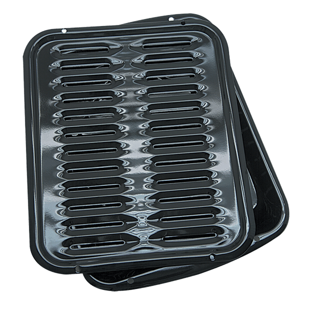 Range Kleen Range Kleen  2-Piece Heavy Duty Porcelain Full Size Broiler Pan & Grill