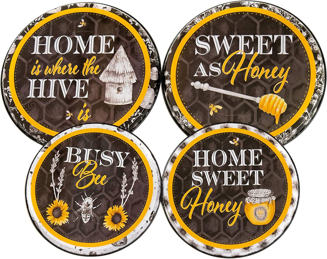 Range Kleen BEEautiful Design Electric Stove Burner Covers - Set of 4