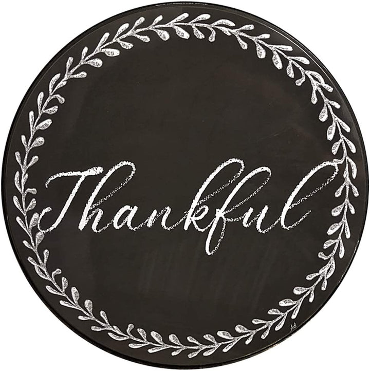 Range Kleen Range Kleen "Daily Gratitudes" Round Burner Kover - Chalkboard or Wood Design