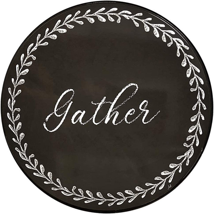 Range Kleen Range Kleen "Daily Gratitudes" Round Burner Kover - Chalkboard or Wood Design