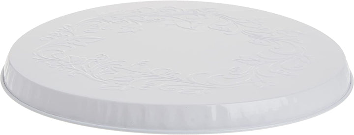 Range Kleen Range Kleen Embossed Ivy Round Burner Covers - Set of 4, Silver, Black or White