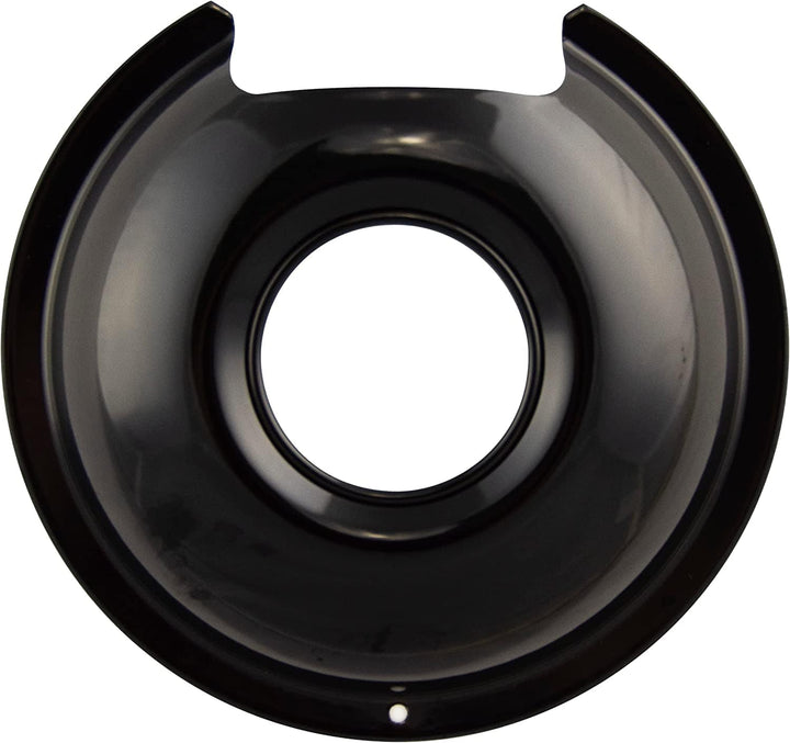 Range Kleen Range Kleen P1056RGE8 Style D Black Porcelain 4-Pack Drip Pans and Trim Rings for GE/Hotpoint