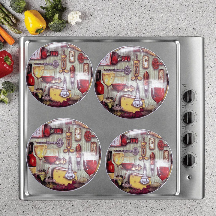 Range Kleen Range Kleen Round Burner Covers - "On Cloud Wine"