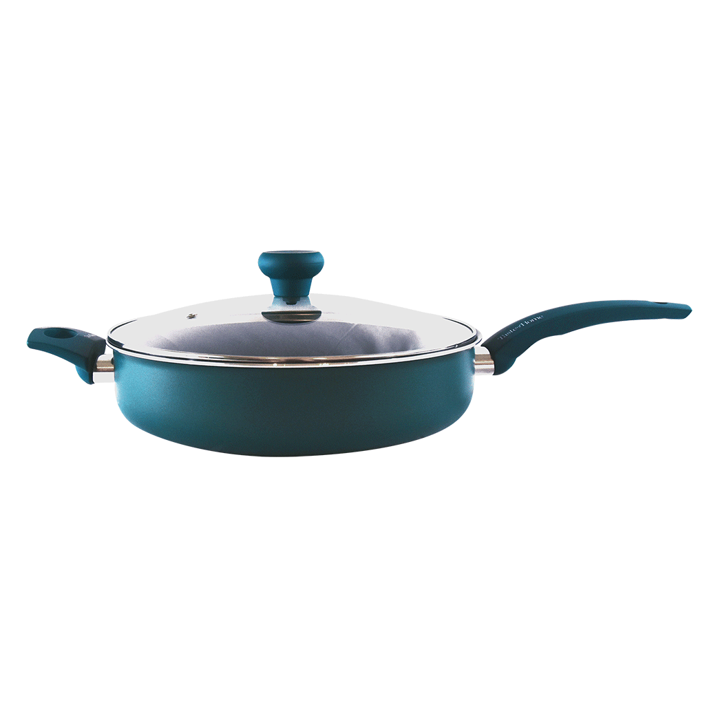 Range Kleen Taste of Home Aluminum Sauté Pan with Lid - 4 Quart